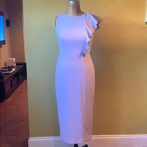 LAUREN RALPH LAUREN SIZE 4 LAVENDER MIDI DRESS